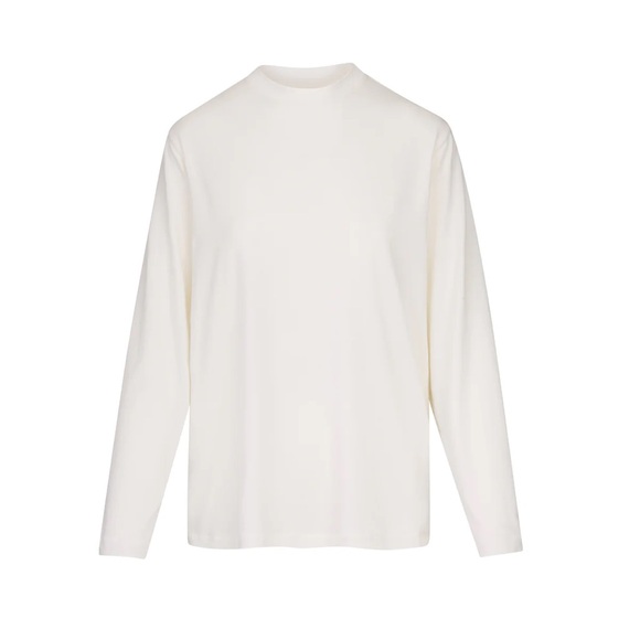 SKIMS Boyfriend Long Sleeve T-Shirt | Marble | Size S - Picture 2 of 9